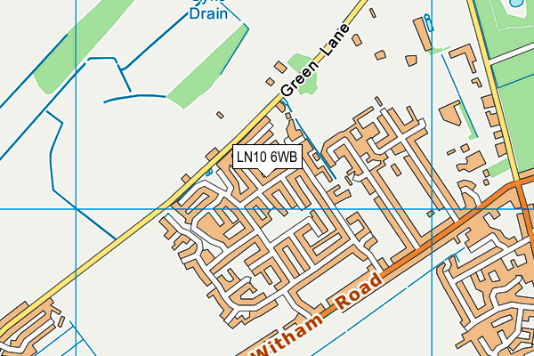 LN10 6WB map - OS VectorMap District (Ordnance Survey)