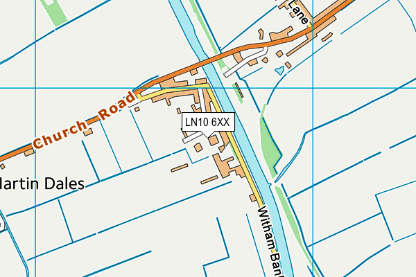 LN10 6XX map - OS VectorMap District (Ordnance Survey)