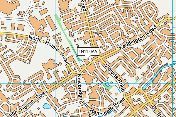 LN11 0AA map - OS VectorMap District (Ordnance Survey)
