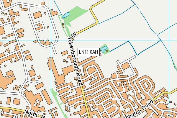 LN11 0AH map - OS VectorMap District (Ordnance Survey)