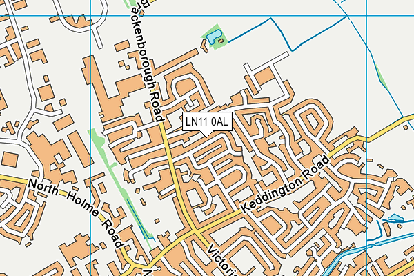 LN11 0AL map - OS VectorMap District (Ordnance Survey)