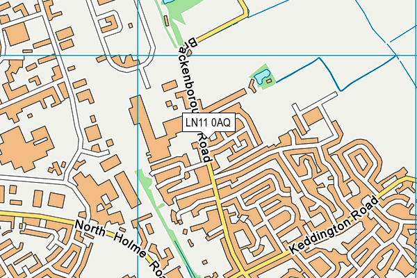 LN11 0AQ map - OS VectorMap District (Ordnance Survey)