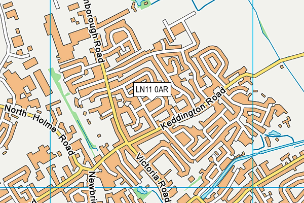 LN11 0AR map - OS VectorMap District (Ordnance Survey)