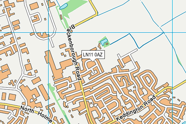 LN11 0AZ map - OS VectorMap District (Ordnance Survey)