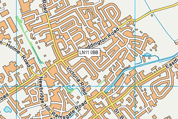 LN11 0BB map - OS VectorMap District (Ordnance Survey)
