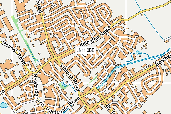 LN11 0BE map - OS VectorMap District (Ordnance Survey)