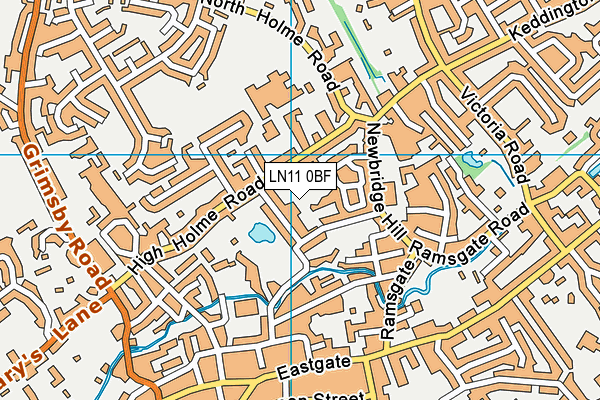 LN11 0BF map - OS VectorMap District (Ordnance Survey)