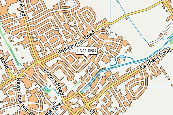 LN11 0BG map - OS VectorMap District (Ordnance Survey)