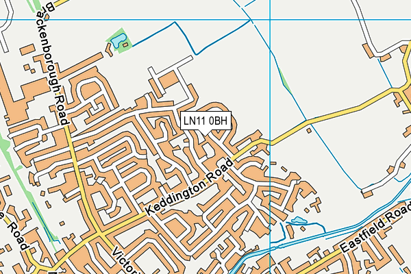LN11 0BH map - OS VectorMap District (Ordnance Survey)