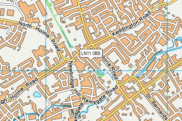 LN11 0BS map - OS VectorMap District (Ordnance Survey)