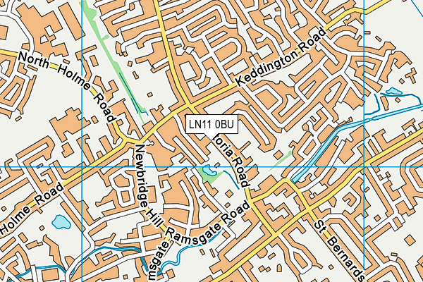 LN11 0BU map - OS VectorMap District (Ordnance Survey)