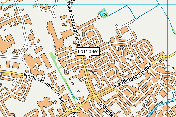 LN11 0BW map - OS VectorMap District (Ordnance Survey)