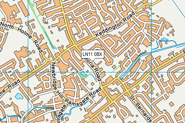 LN11 0BX map - OS VectorMap District (Ordnance Survey)