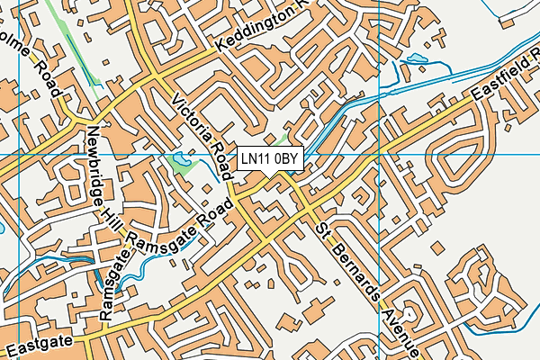 LN11 0BY map - OS VectorMap District (Ordnance Survey)