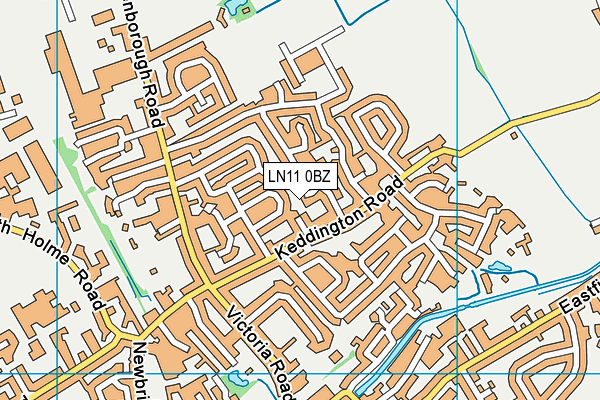 LN11 0BZ map - OS VectorMap District (Ordnance Survey)
