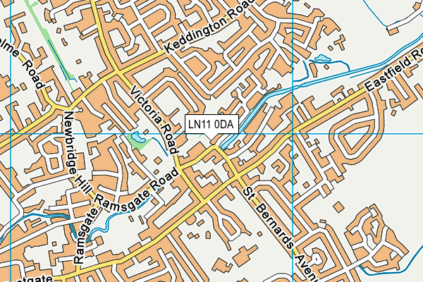LN11 0DA map - OS VectorMap District (Ordnance Survey)