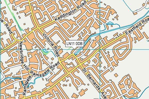 LN11 0DB map - OS VectorMap District (Ordnance Survey)