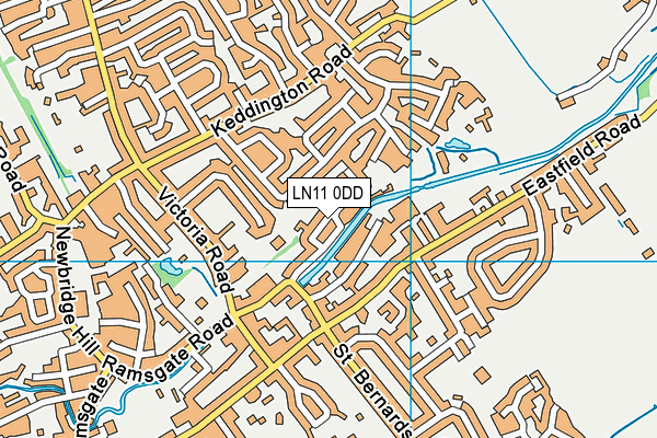 LN11 0DD map - OS VectorMap District (Ordnance Survey)