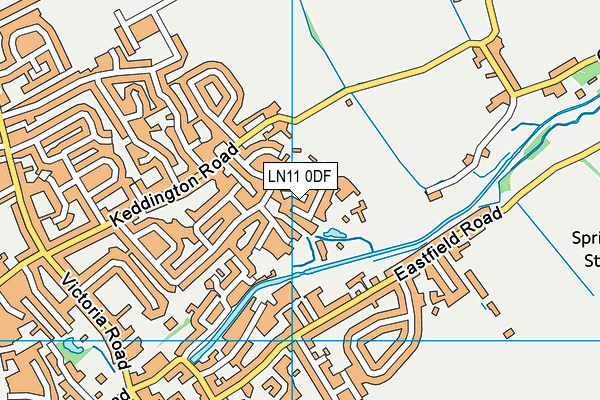 LN11 0DF map - OS VectorMap District (Ordnance Survey)