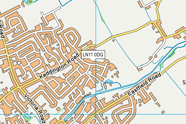 LN11 0DG map - OS VectorMap District (Ordnance Survey)