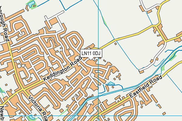 LN11 0DJ map - OS VectorMap District (Ordnance Survey)