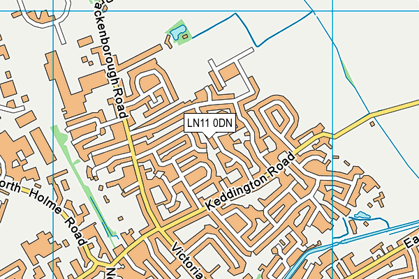 LN11 0DN map - OS VectorMap District (Ordnance Survey)