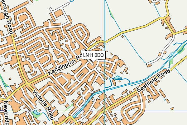 LN11 0DQ map - OS VectorMap District (Ordnance Survey)