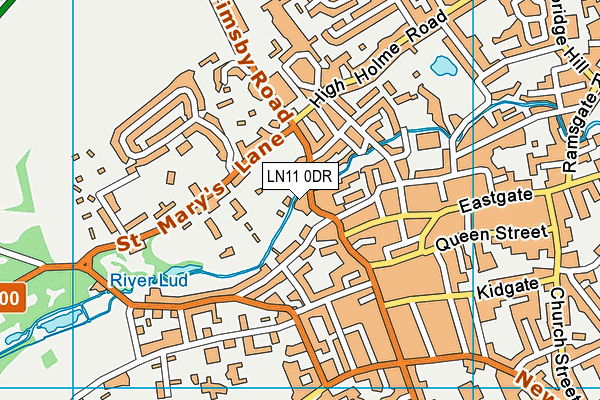 LN11 0DR map - OS VectorMap District (Ordnance Survey)