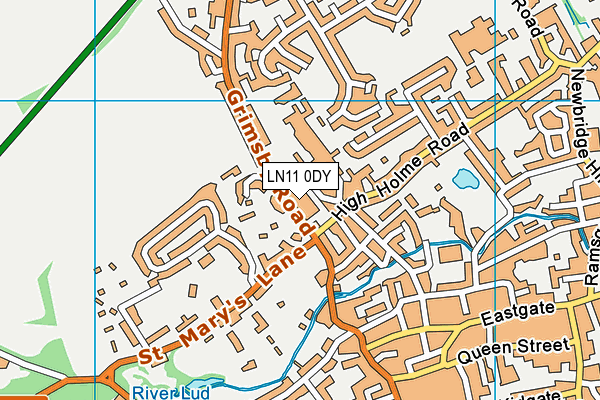 LN11 0DY map - OS VectorMap District (Ordnance Survey)