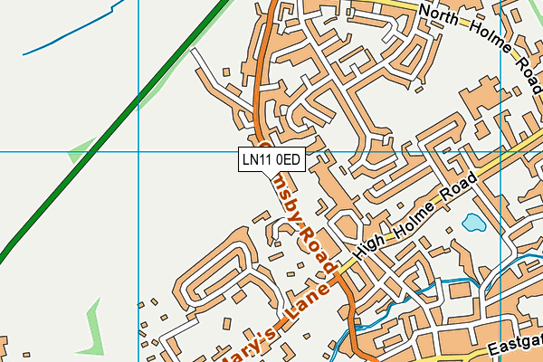 LN11 0ED map - OS VectorMap District (Ordnance Survey)