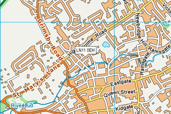 LN11 0EH map - OS VectorMap District (Ordnance Survey)