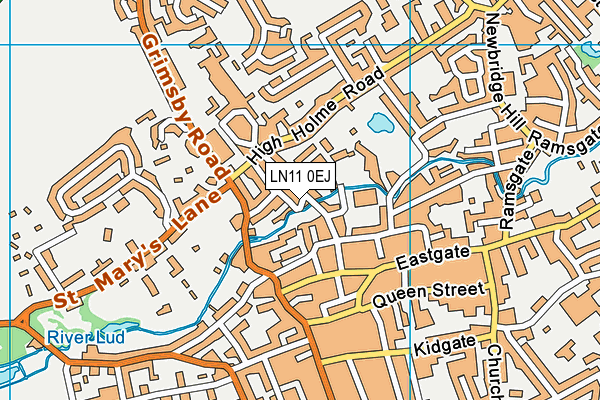 LN11 0EJ map - OS VectorMap District (Ordnance Survey)