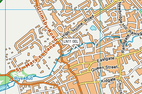 LN11 0EL map - OS VectorMap District (Ordnance Survey)