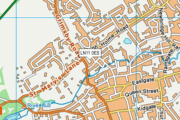 LN11 0ES map - OS VectorMap District (Ordnance Survey)