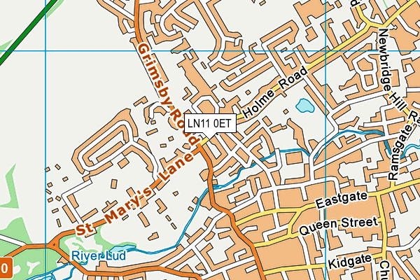 LN11 0ET map - OS VectorMap District (Ordnance Survey)