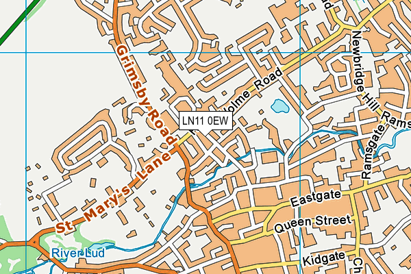 LN11 0EW map - OS VectorMap District (Ordnance Survey)