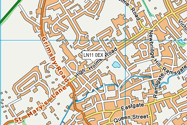 LN11 0EX map - OS VectorMap District (Ordnance Survey)