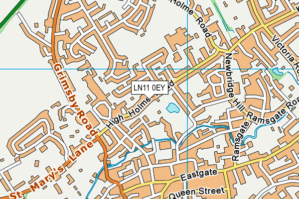 LN11 0EY map - OS VectorMap District (Ordnance Survey)