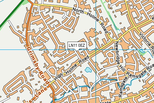 LN11 0EZ map - OS VectorMap District (Ordnance Survey)