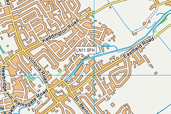 LN11 0FH map - OS VectorMap District (Ordnance Survey)