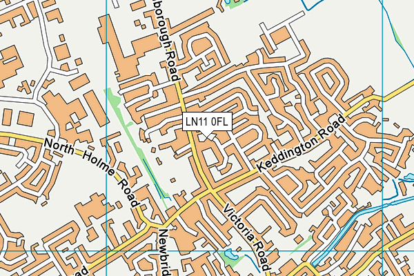 LN11 0FL map - OS VectorMap District (Ordnance Survey)