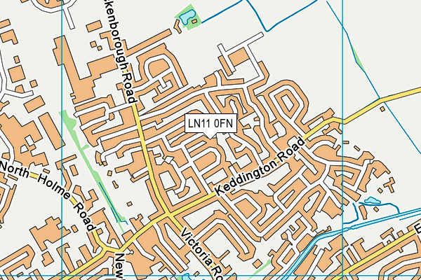 LN11 0FN map - OS VectorMap District (Ordnance Survey)