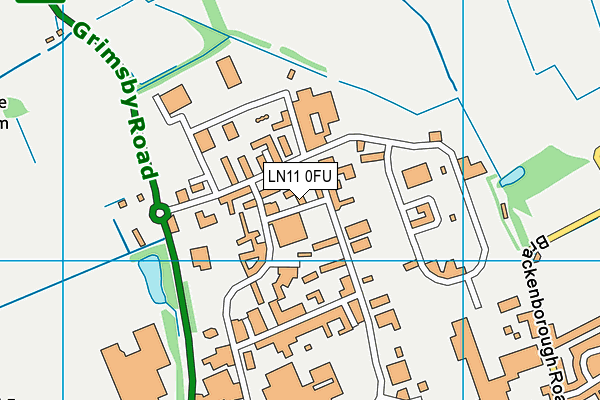 LN11 0FU map - OS VectorMap District (Ordnance Survey)