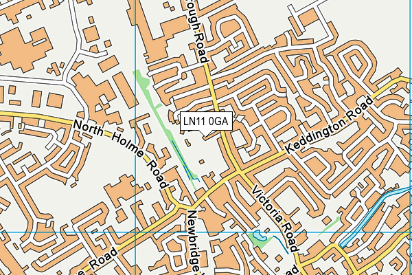 LN11 0GA map - OS VectorMap District (Ordnance Survey)