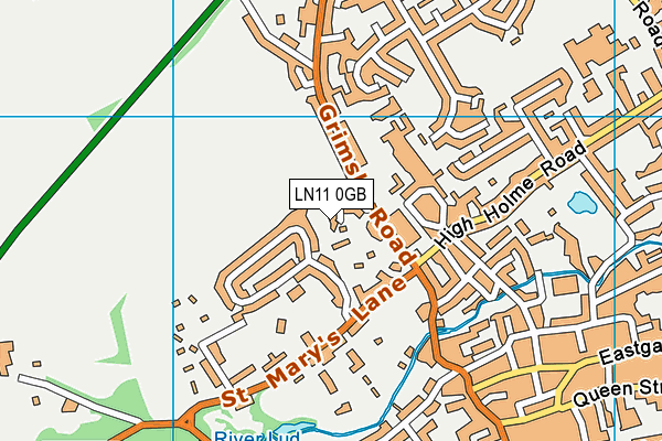 LN11 0GB map - OS VectorMap District (Ordnance Survey)