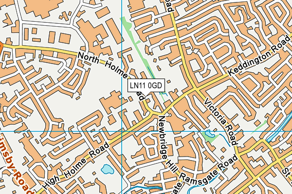 LN11 0GD map - OS VectorMap District (Ordnance Survey)