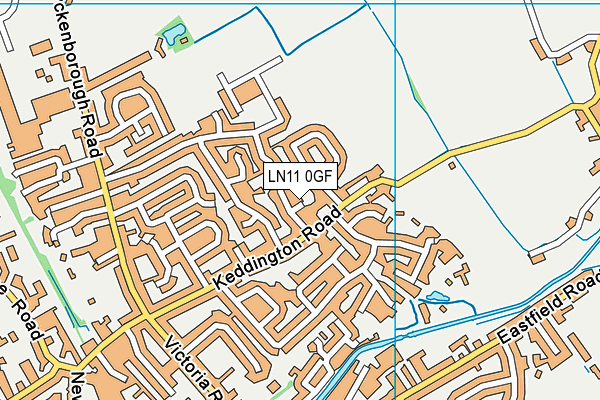 LN11 0GF map - OS VectorMap District (Ordnance Survey)