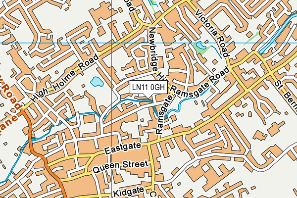 LN11 0GH map - OS VectorMap District (Ordnance Survey)