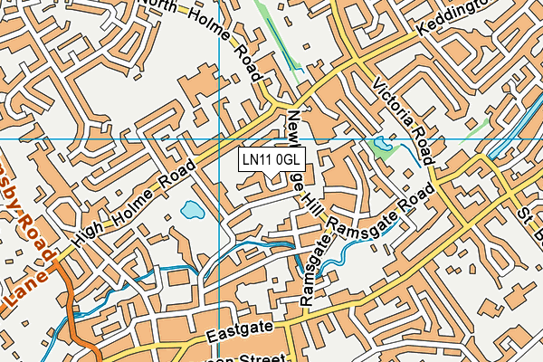 LN11 0GL map - OS VectorMap District (Ordnance Survey)