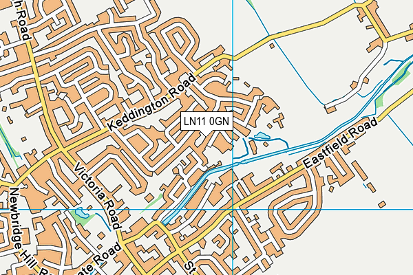LN11 0GN map - OS VectorMap District (Ordnance Survey)
